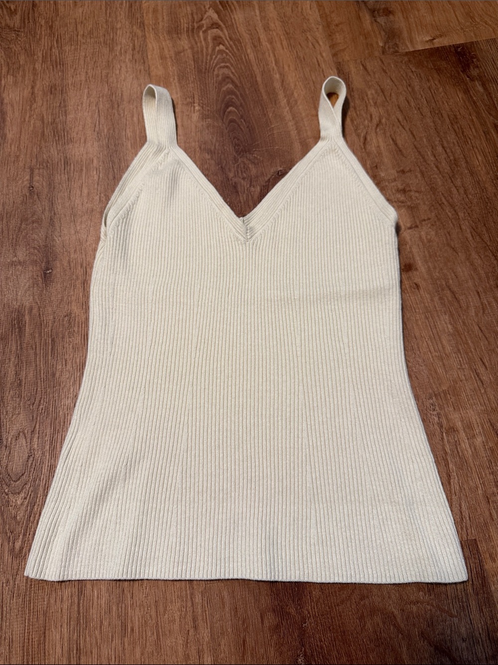 Everlane Ribbed V-Neck Knit Tank Top